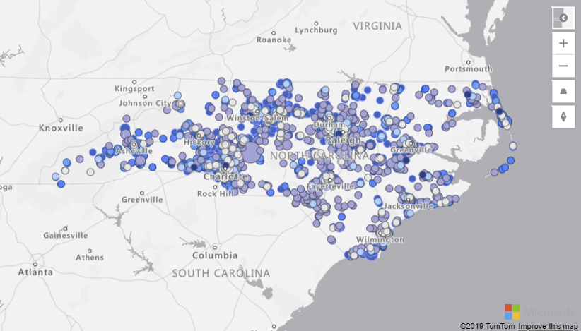 Карта в power bi